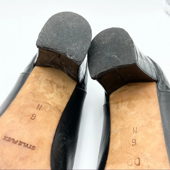 Vintage Bally Mariner Croc Embossed Heel - Picture 14 of 15